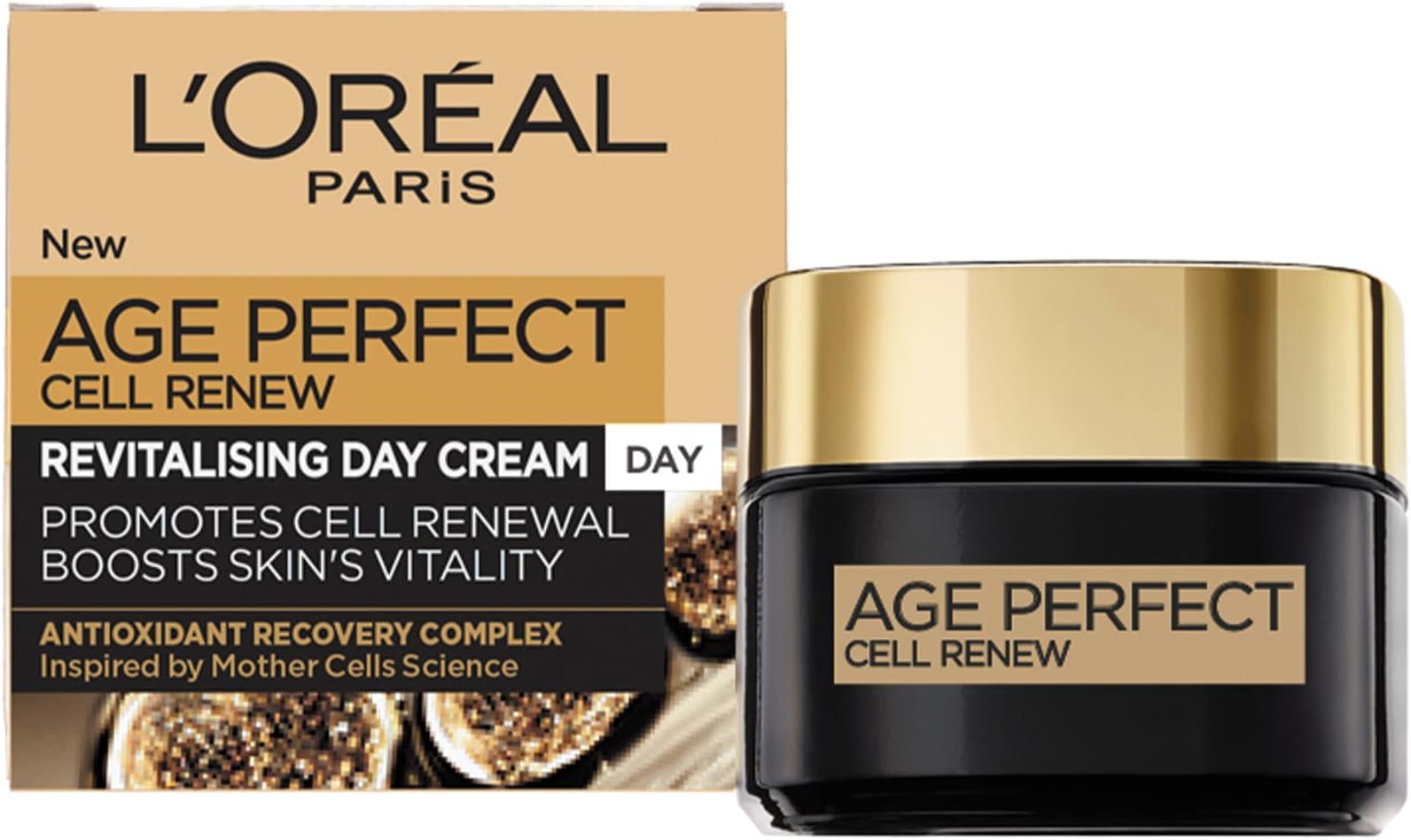 L’Oréal Paris Cell Renew Day Cream, Age Perfect Anti-Oxidant Recovery Complex Day Cream For Anti- Wrinkle, Firmness And Vitality, 50ml