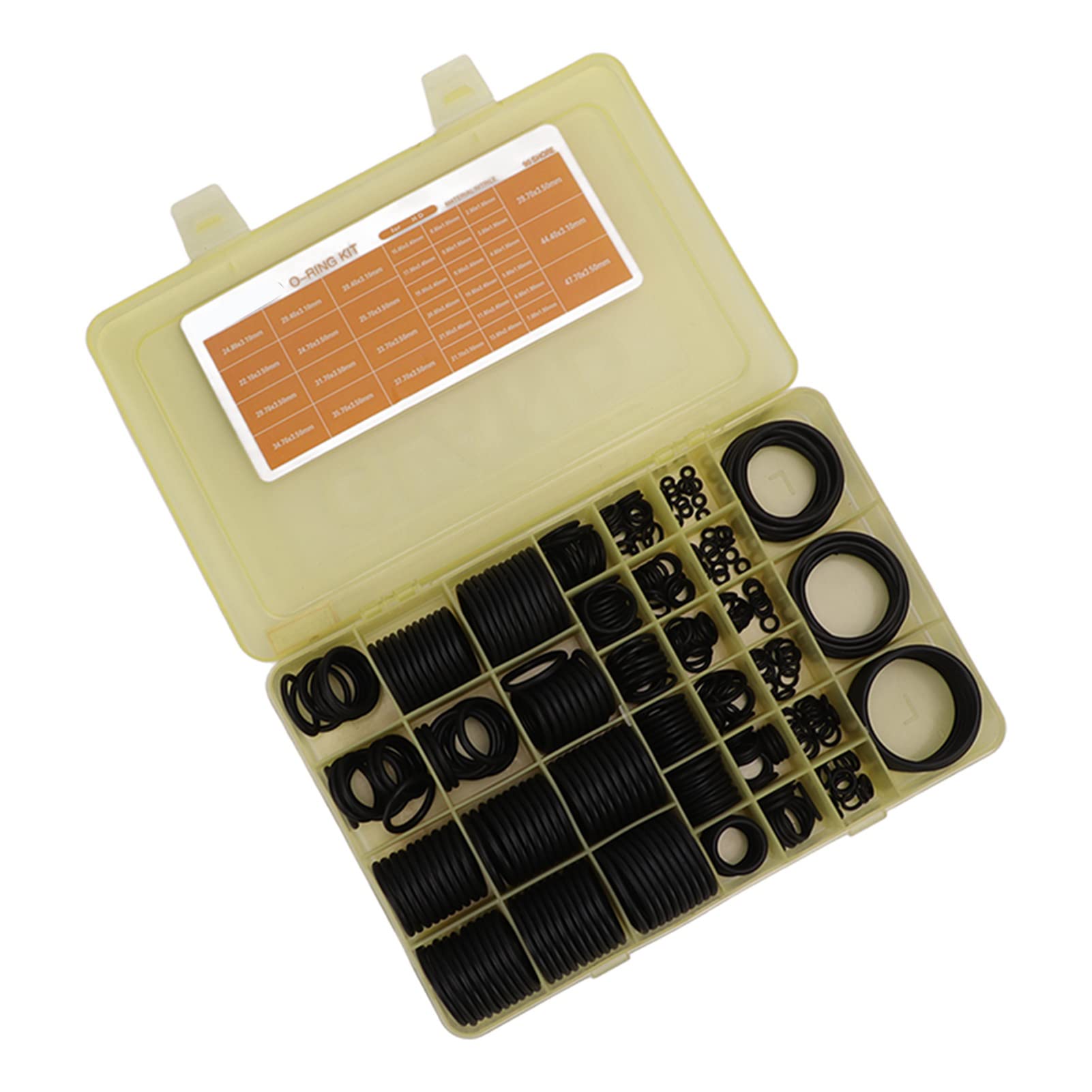 Kit guarnizioni O-ring universali 444 pezzi Assortimento O-ring in gomma di alta qualità per manutenzione idraulica pneumatica dell'escavatore Kato HD