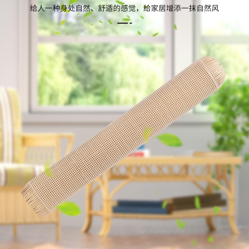 Wielokolorowe rolki taśmy rattanowej do naprawy sierści, tkanina rattanowa (żółta, 40 x 100 cm) – idealna do dekoracji domu, majsterkowania, dekoracji wnętrz i projektów restauracyjnych.