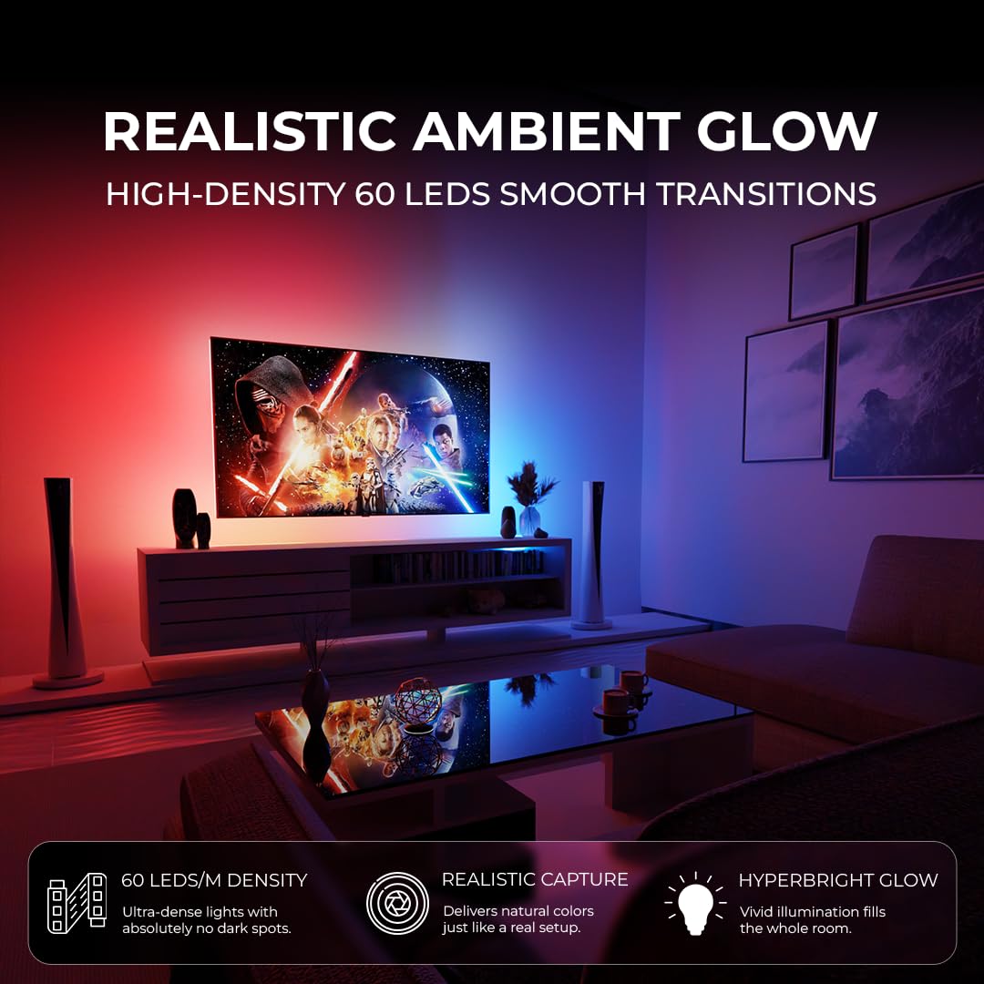 MITSUKO AmbiMotion 2.0: Sync Your TV for Stunning 4K -2