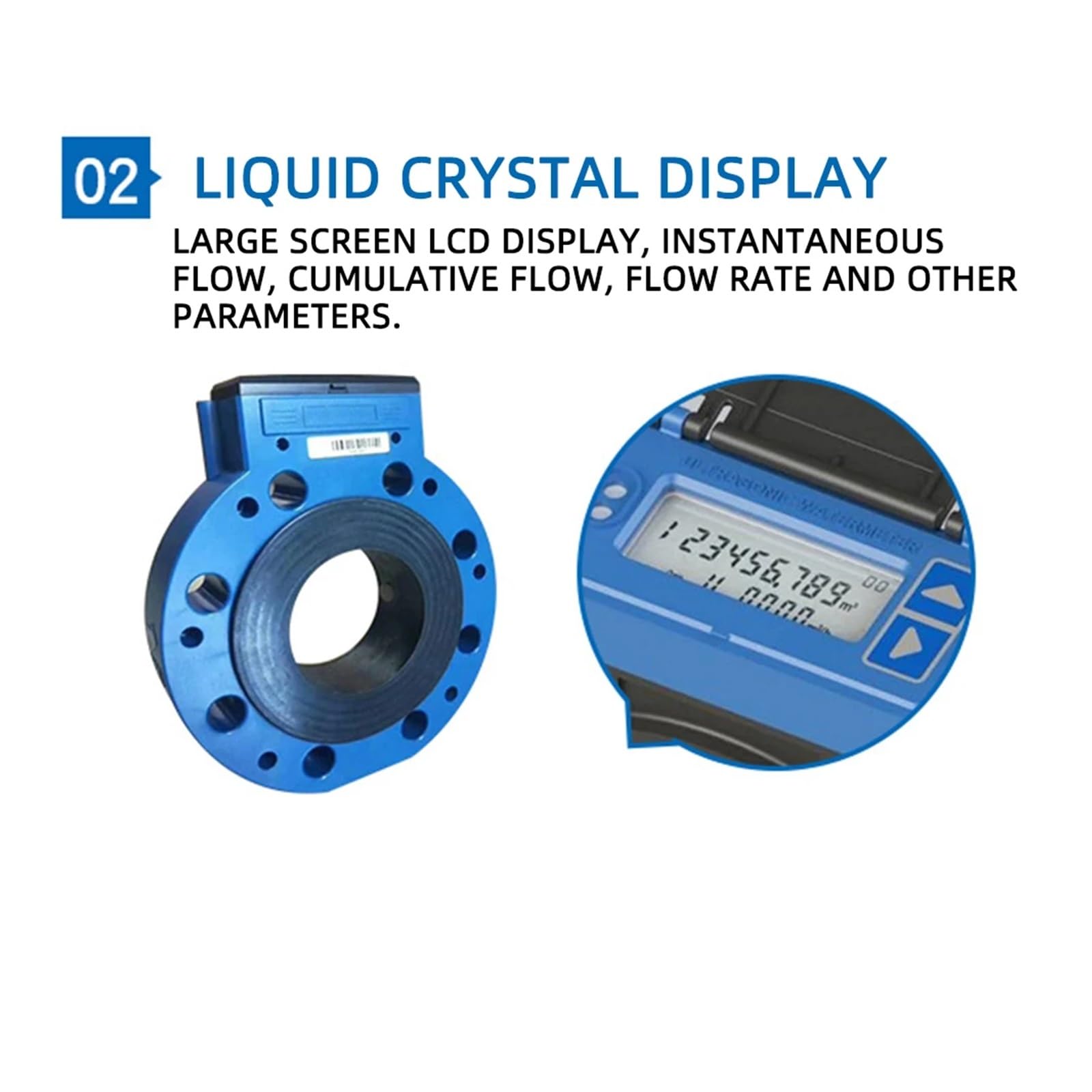 DN100 DN125 DN150 Przepływomierz ultradźwiękowy Monitorowanie zasobów wodnych Tester przepływu Inteligentne użytkowanie IP65 Długi czas pracy(DN100 Flowmeter)
