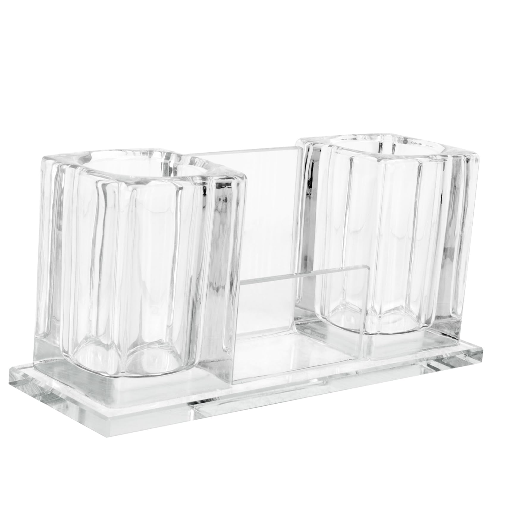 INOOMP Soporte de Micrófono de Acrílico Transparente Organizador Estable para Escritorio Base para Micrófono Ktv y Karaoke Almacenamiento Seguro y Duradero para Estudio y Podcasting
