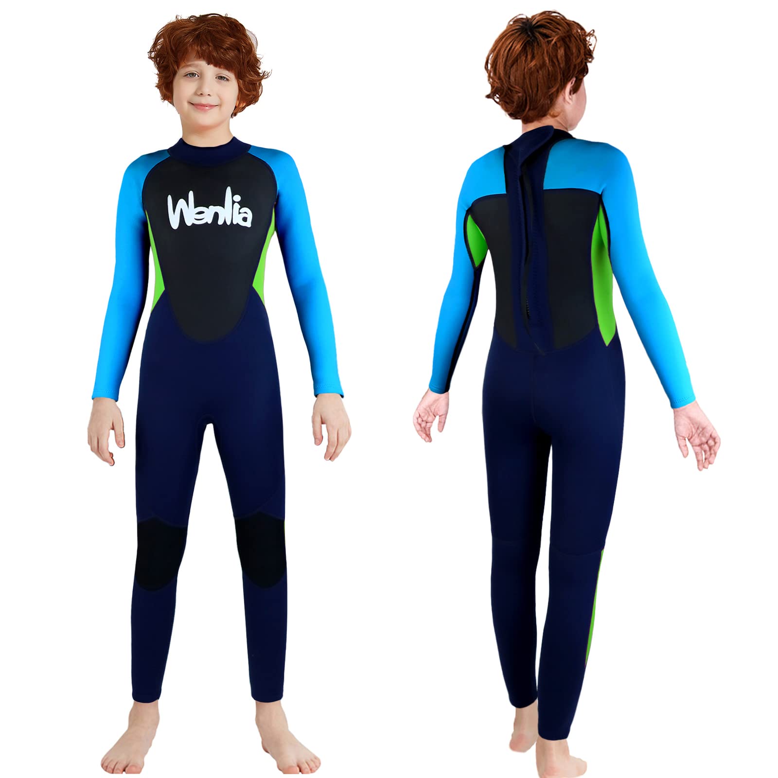 Summshall Neoprenanzug Kinder, Jugen 2mm Neopren Shorty Lang Neopren Anzug für Jungen & Mädchen für kaltes Wasser, UV-Schutz UPF 50+, Anti-Kratz Schutz, ideal zum Schwimmen Schnorcheln Surfen Strand