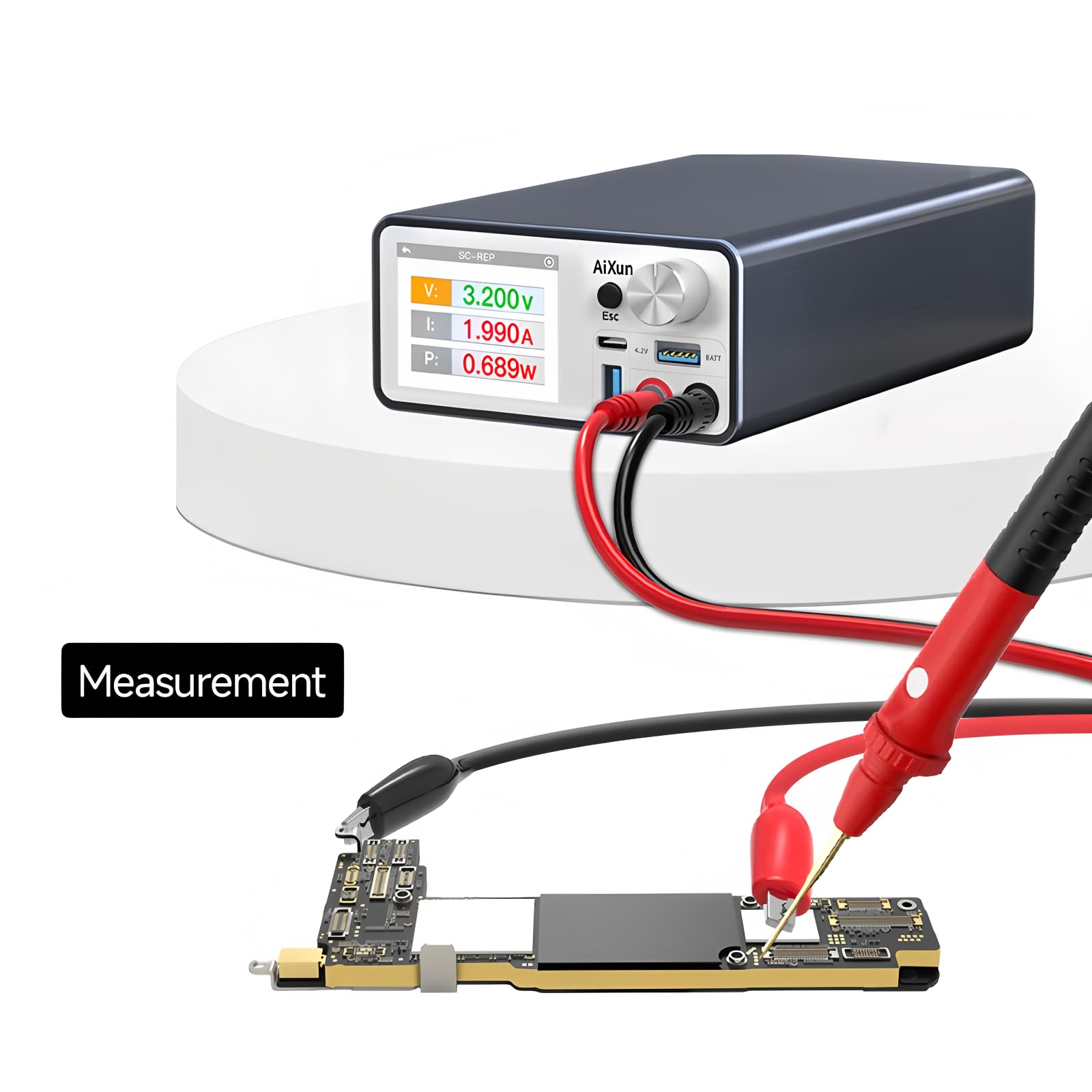 Aixun P2408S DC Netzteil Einstellbar 32V 8A LED Digital Laborbank Quelle Spannung Linearregler Handy Reparatur Werkzeug