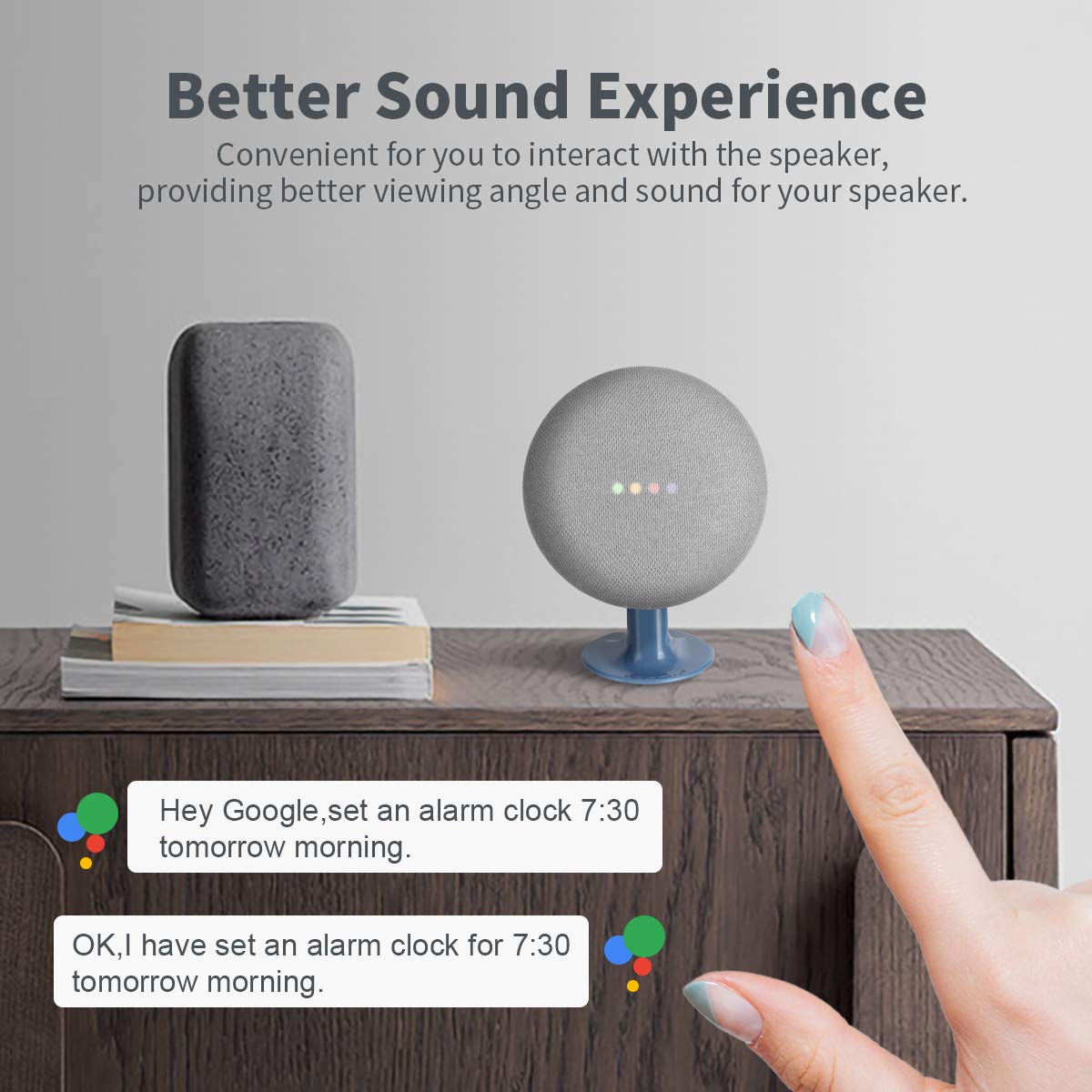 google home mini desk stand
