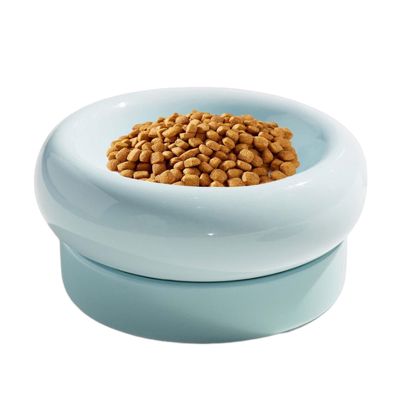 Gamelles mignonnes en céramique pour chat et chiot - Gamelle amovible pour chat - Double gamelle en céramique pour l'alimentation et l'arrosage des chats