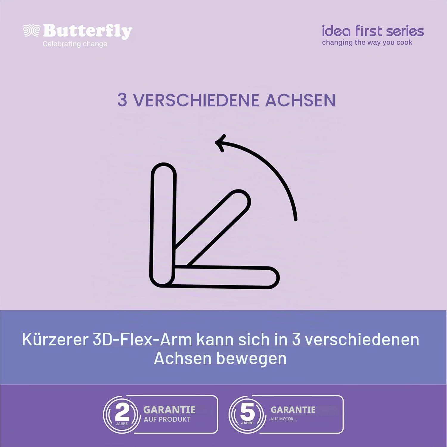Butterfly Elektra 2L Nassmühle mit patentierten 3 konischen Steinen, effizientes Mahlen auf 0,5 mm Feinheit, Turbo-Drehmoment, 3D-Flexarm, Hybrid-Steinanordnung, 5 Jahre Garantie