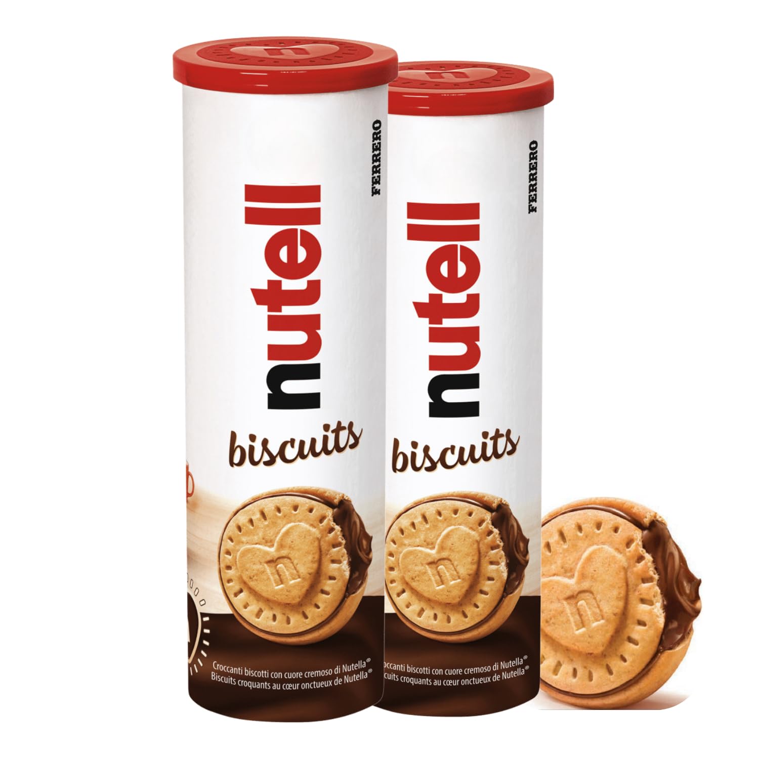 Nutellas Biscuits - Delicious Nutellas Cookies With Hazelnut Spread Filling In A Crush-Free Tube, Nutellas Snacks 12 Biscuits, 166g 2 pack (Imported)-image-30
