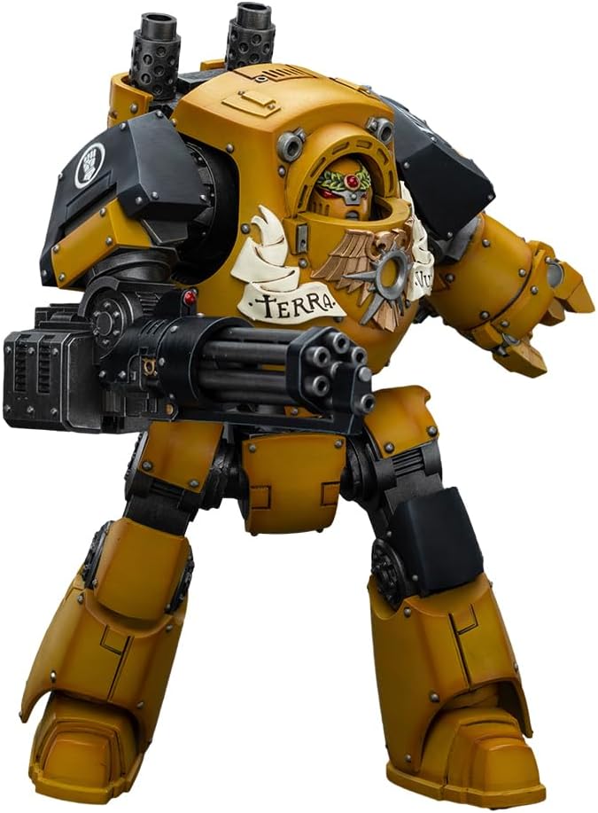 JOYTOY Action Figure 1/18 Strife Imperial Fists Contemptor Dreadnought Collection Model Birthday Gifts 11.81 Inches