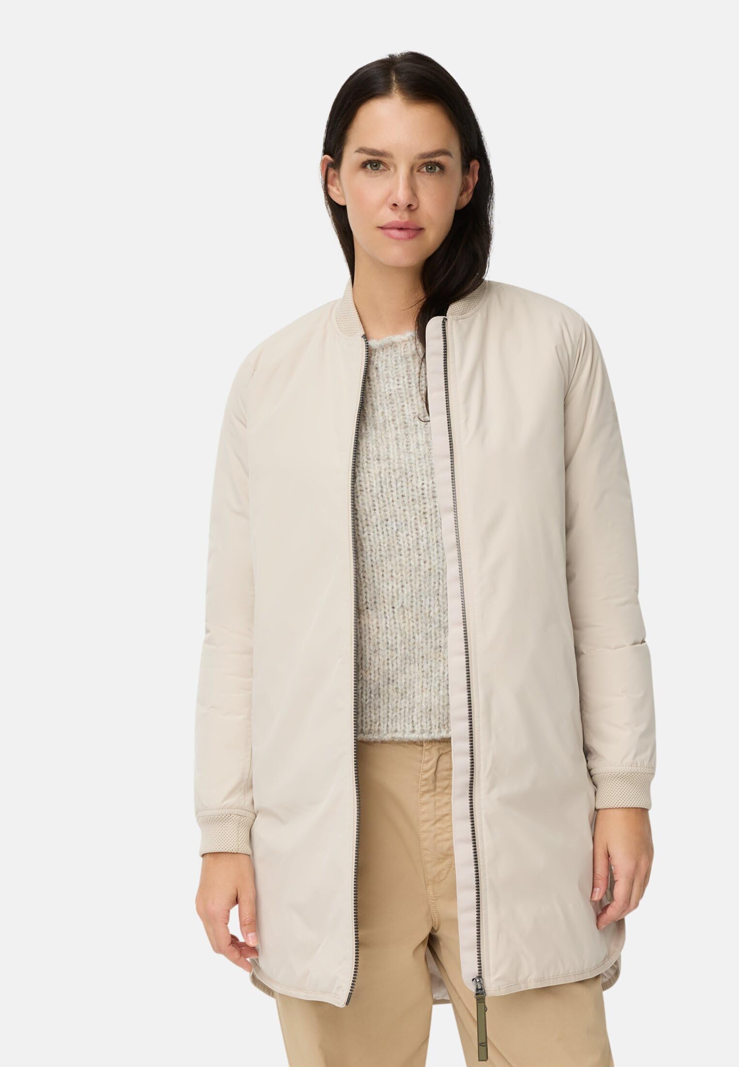 camel active Damen Wasserabweisender Mantel aus reinem Polyester