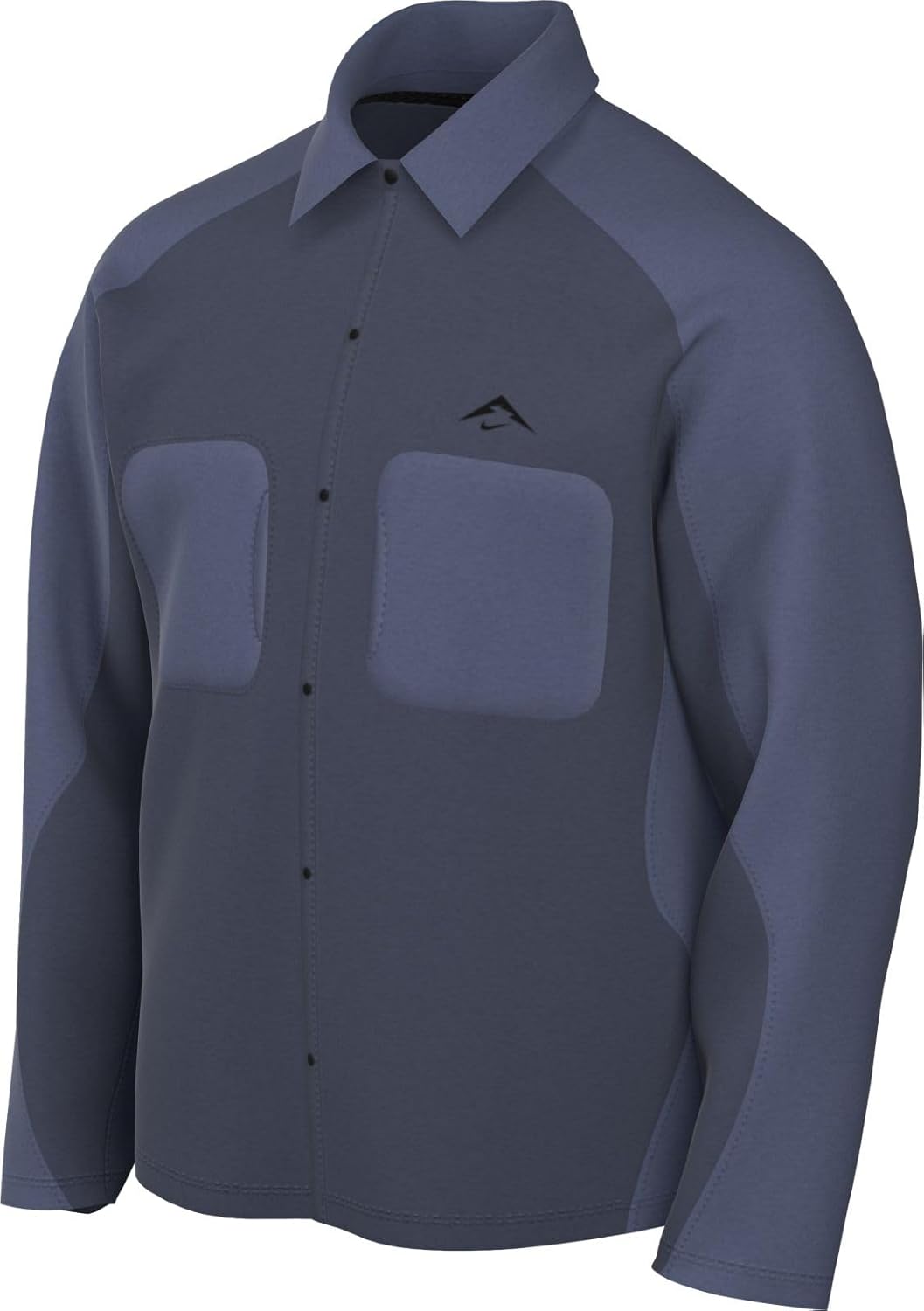 Nike Trail Men's Dri-FIT ADV UV Running Shirt Jacket (HJ5079-437, Thunder Blue/Diffused Blue/Black) Size Large