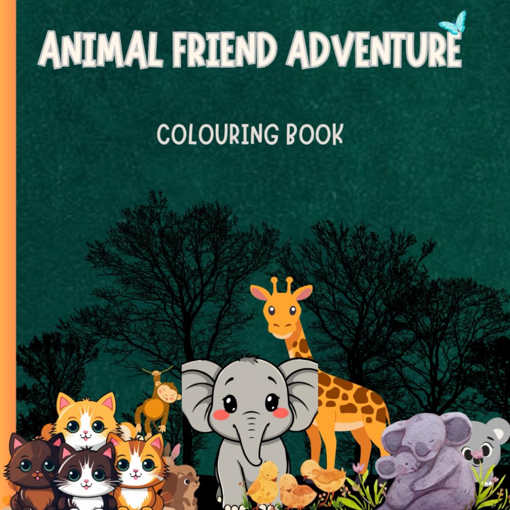 Animals & Alphabets Colouring Book for Kids: Fun A–Z Animal Pages for Early Learning and Creativity