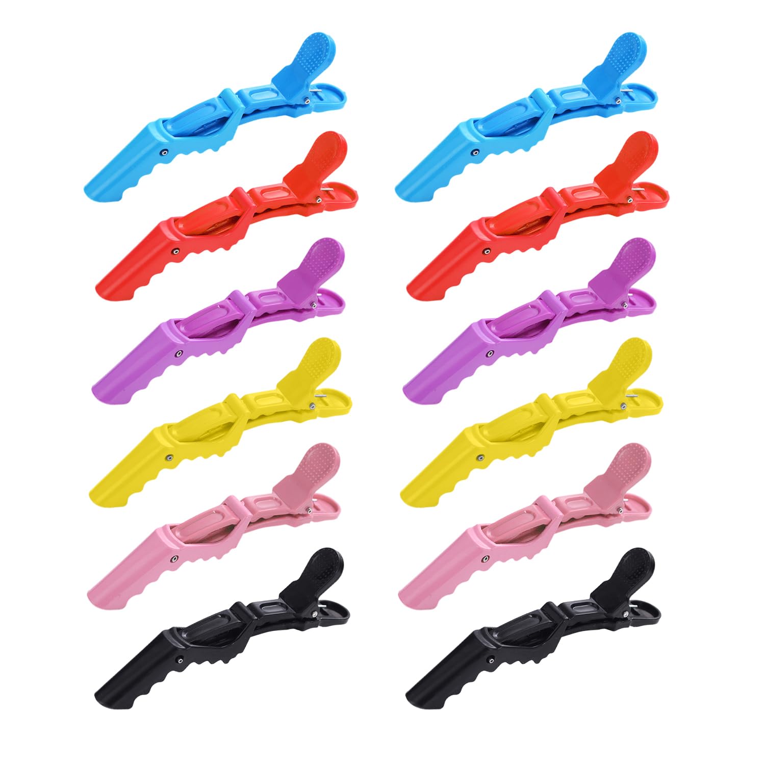 12 horquillas para el pelo estilo cocodrilo, pinzas parciales, pinzas para el pelo de peluquería, pinzas para el pelo para mujer, pinzas largas para el pelo para flequillo, pinzas grandes para cabello