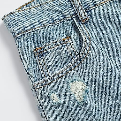 Rhomba Women's High Waisted Distressed Loose Boyfriends Baggy Jeans4