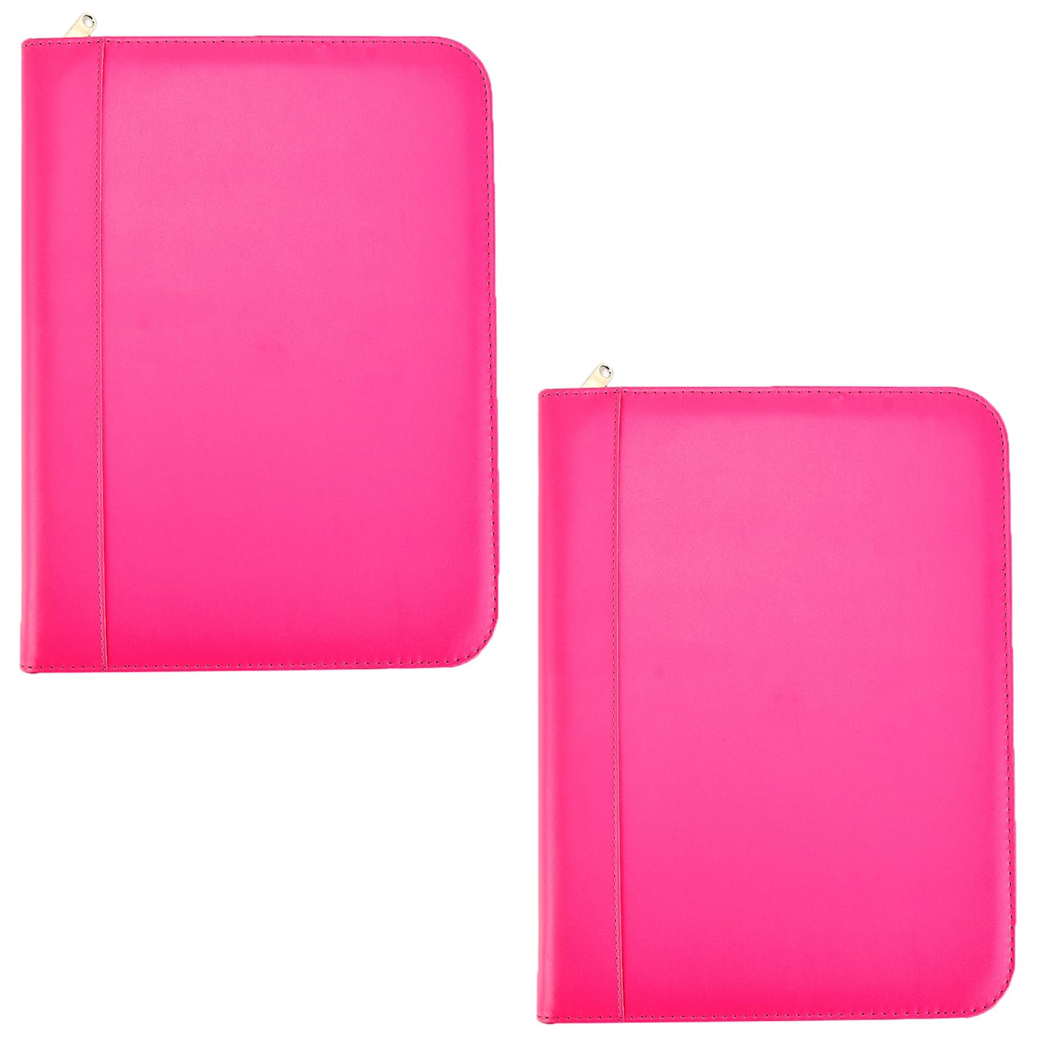 Arpan Pink A4 Zipped Business Conference Folder Executives Ring Binder Portfolio with Calculator, Notepad & Pen Holder for Personal and Professional use (2)