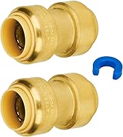 Vista 33 de SUNGATOR Acoplamiento de 1/2 pulgada, accesorios Pex a presión de 1/2 pulgada, acoplamiento recto de 1/2", accesorios de latón sin plomo