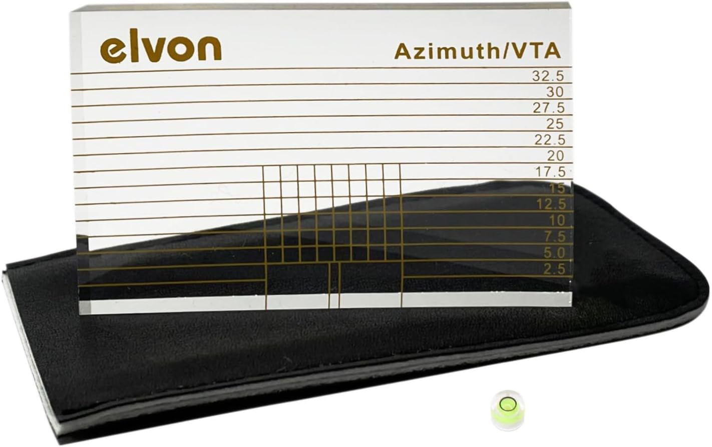 Facmogu VTA Verifier Ruler, VTA Azimuth Ruler Clear Acrylic