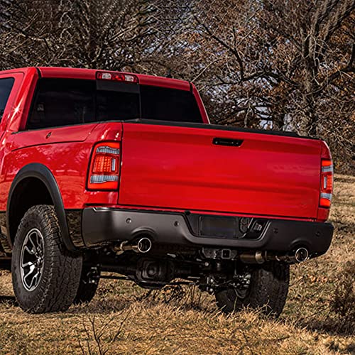 Vland Led Red Turn Signal Tail Lights Compatible For [Dodge Ram 1500 2009-2018 & 2010-2018 Ram 2500/3500] With Reverse Running Brake Turning Function Rear Lamps, Red Lens (Not Fit A 2019 2020) #TOP7