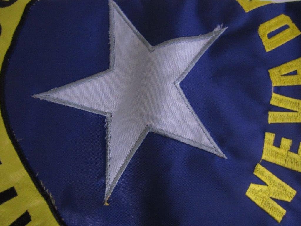 AES 3x5 Embroidered Sewn State of Nevada NV American 300D Nylon Flag Fade Resistant Double Stitched Premium Penant House Banner Grommets