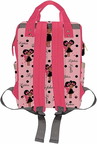Miniatura 3 de Artsadd Mochila personalizada para mamá con nombre personalizado para pañales con nombre para mujer, regalo encantador para mamá, Pattern 04,