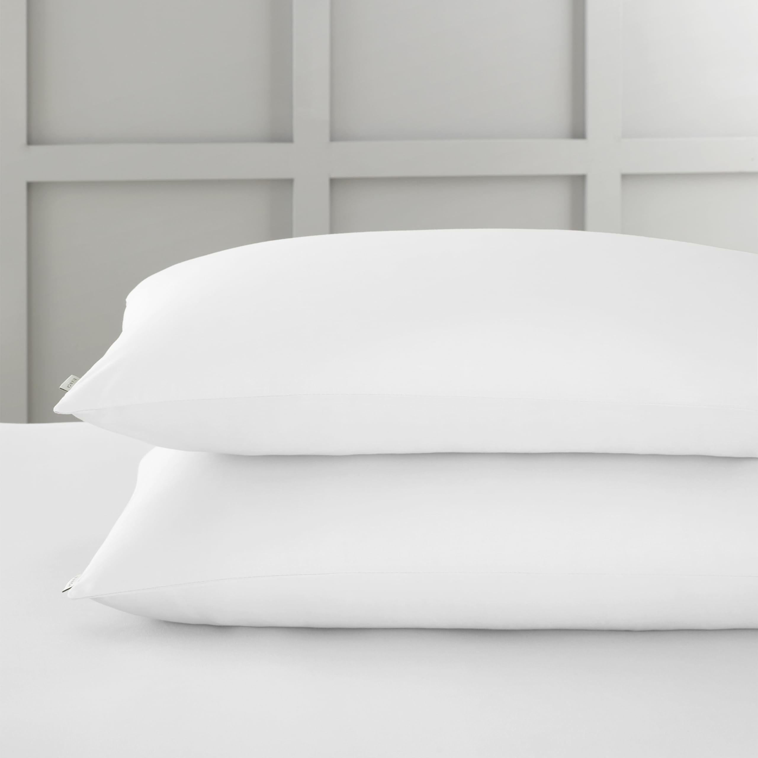 Bianca Cotton Sateen Standard Pillowcases - White