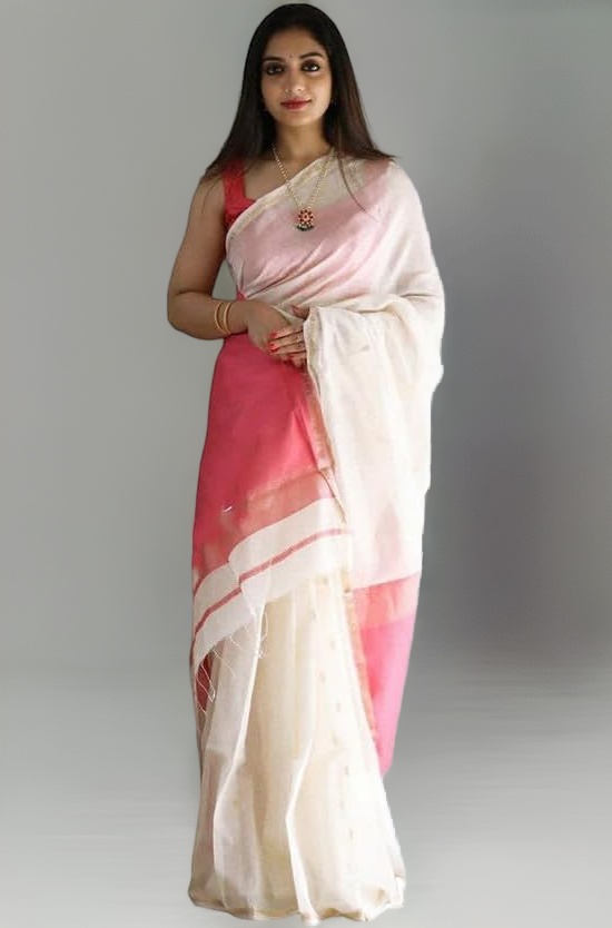 Satrani Women'S Poly Cotton Saree With Unstitched Blouse Piece