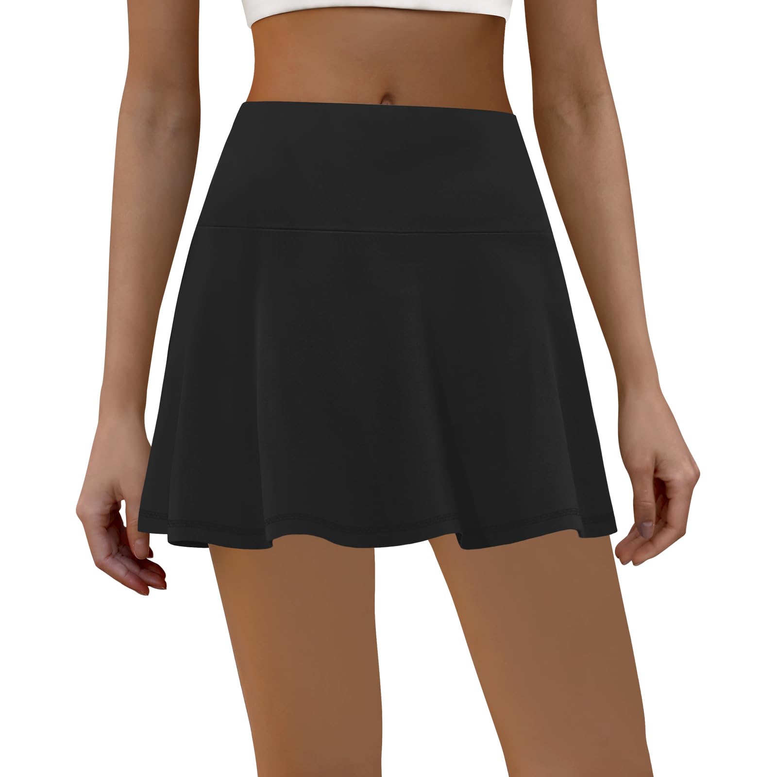LouKeith Falda de tenis para mujer, de cintura alta, atlética, para correr, casual, pepinillo, golf, faldas con bolsillos