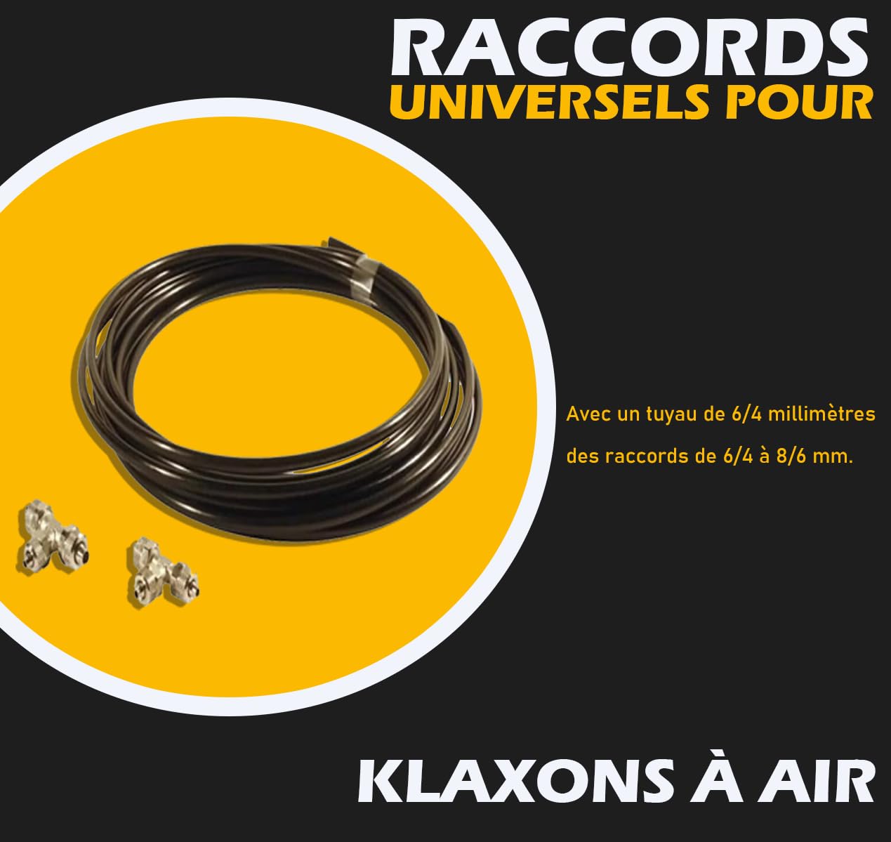 COMPRESSEUR D’AIR M1 POUR KLAXONS 2 BAR + RACCORDS UNIVERSELS CABLAGE | BABY SHARK -12 Volt