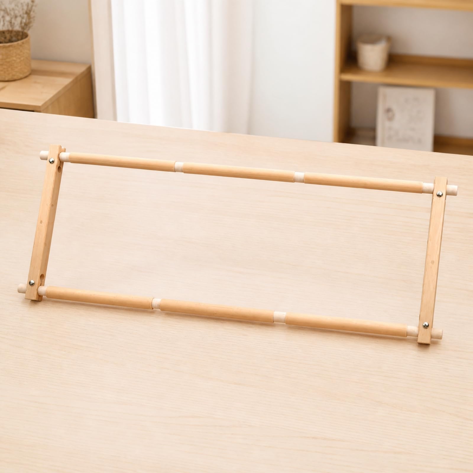 Folpus Bordado Manual 83,5 Cm Resisn Bordado con Rodillos Estable para Hogar