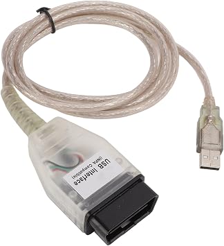 Fabater K+DCAN OBD2 Diagnostic Cable High Performance Adaptation for E39 E60 E61 E63 E64 E87 E53 E85 E52 CD for Windows XP/7 Switch Between Models Voltage Capture USB