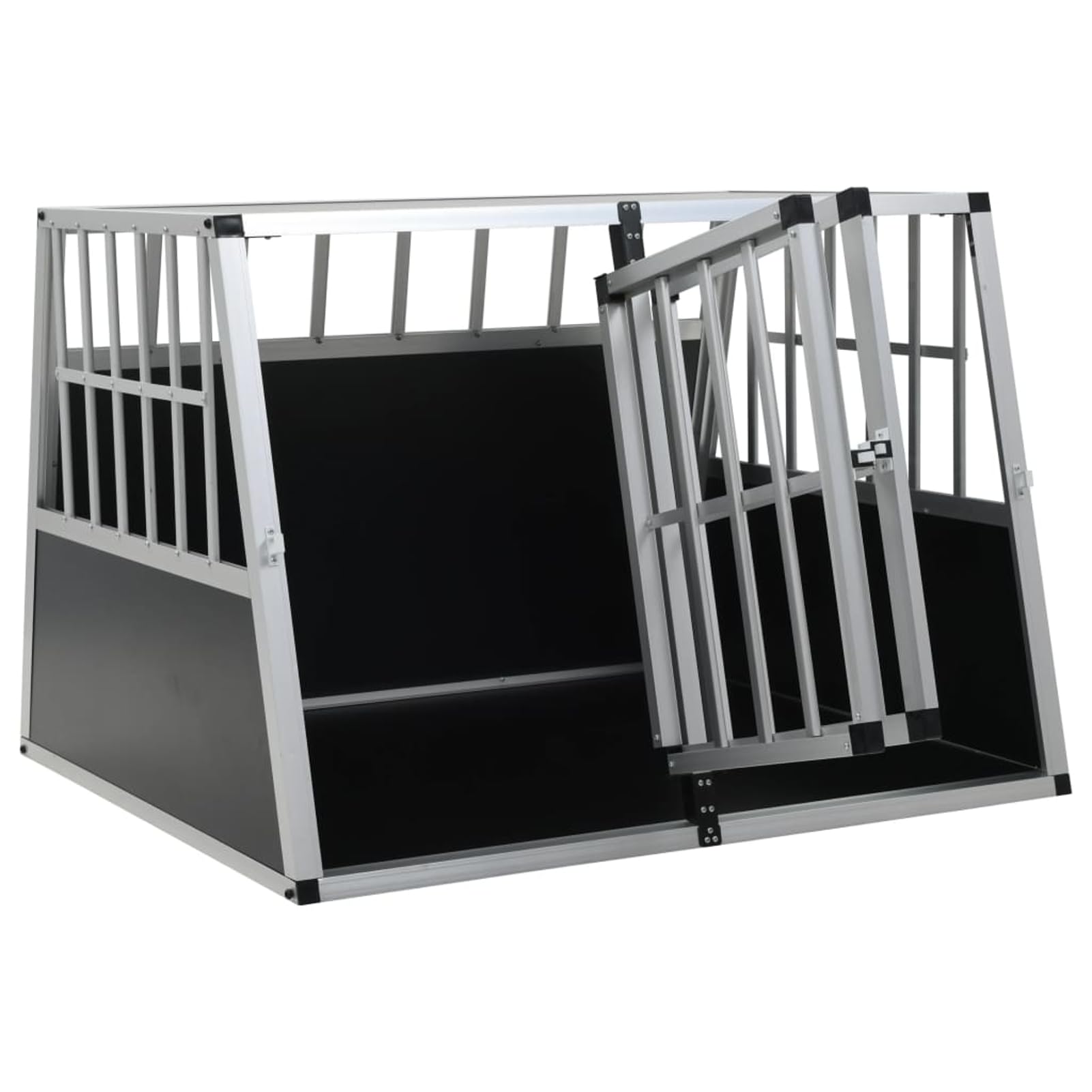 Hundetransportbox mit Doppeltür 94 x 88 x 69 cm Hundebox 170665