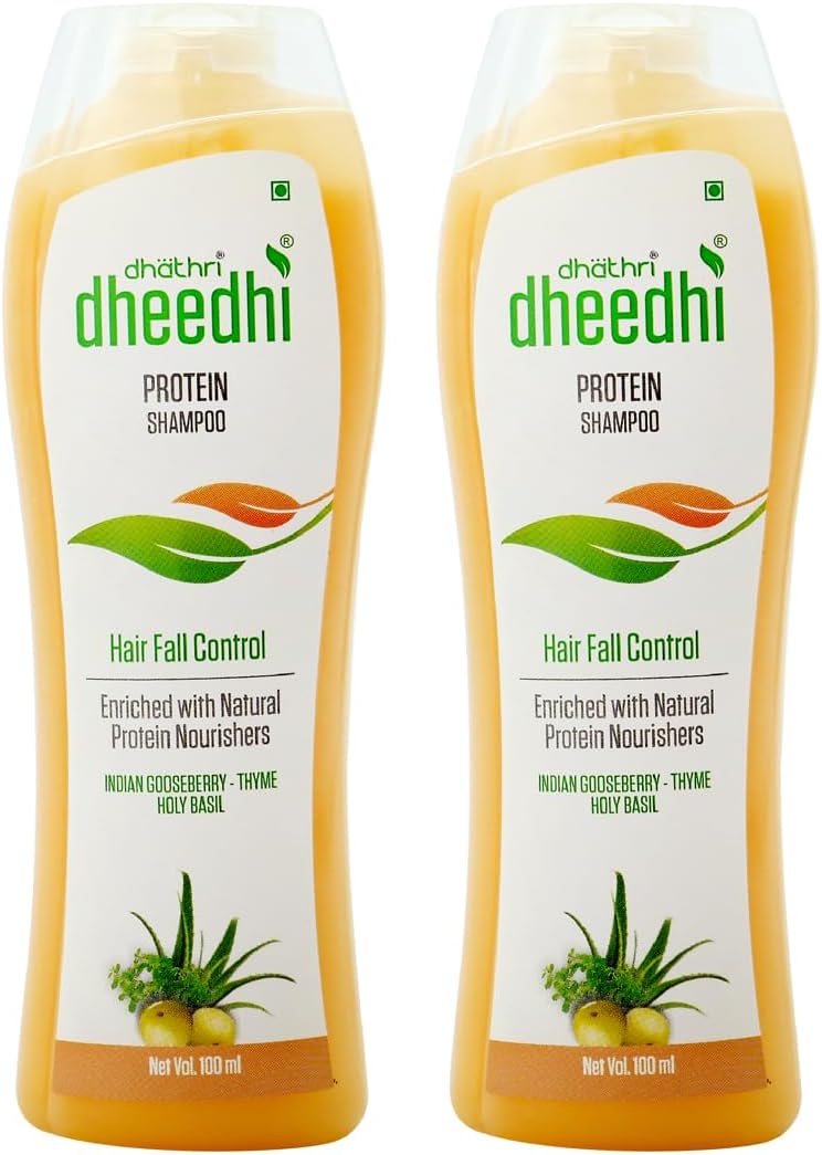 Dheedhi Protein Shampoo | Sulfate-Free Nourishment for Damaged Hair | Promotes Healthy Hair Growth (100 ml, Pack of 2)