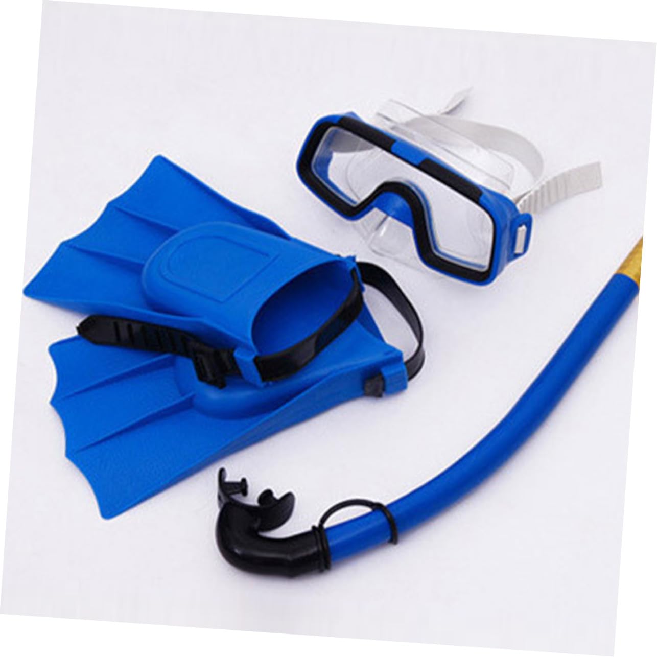 Toddmomy Snorkel para Gafas de Buceo Antiniebla y Aletas Ajustables Panorámica con Tecnología Anti-Fugas para Visión Clara y Natación y Buceo Incluye Gafas y Tubo Snorkel Azul y Verde