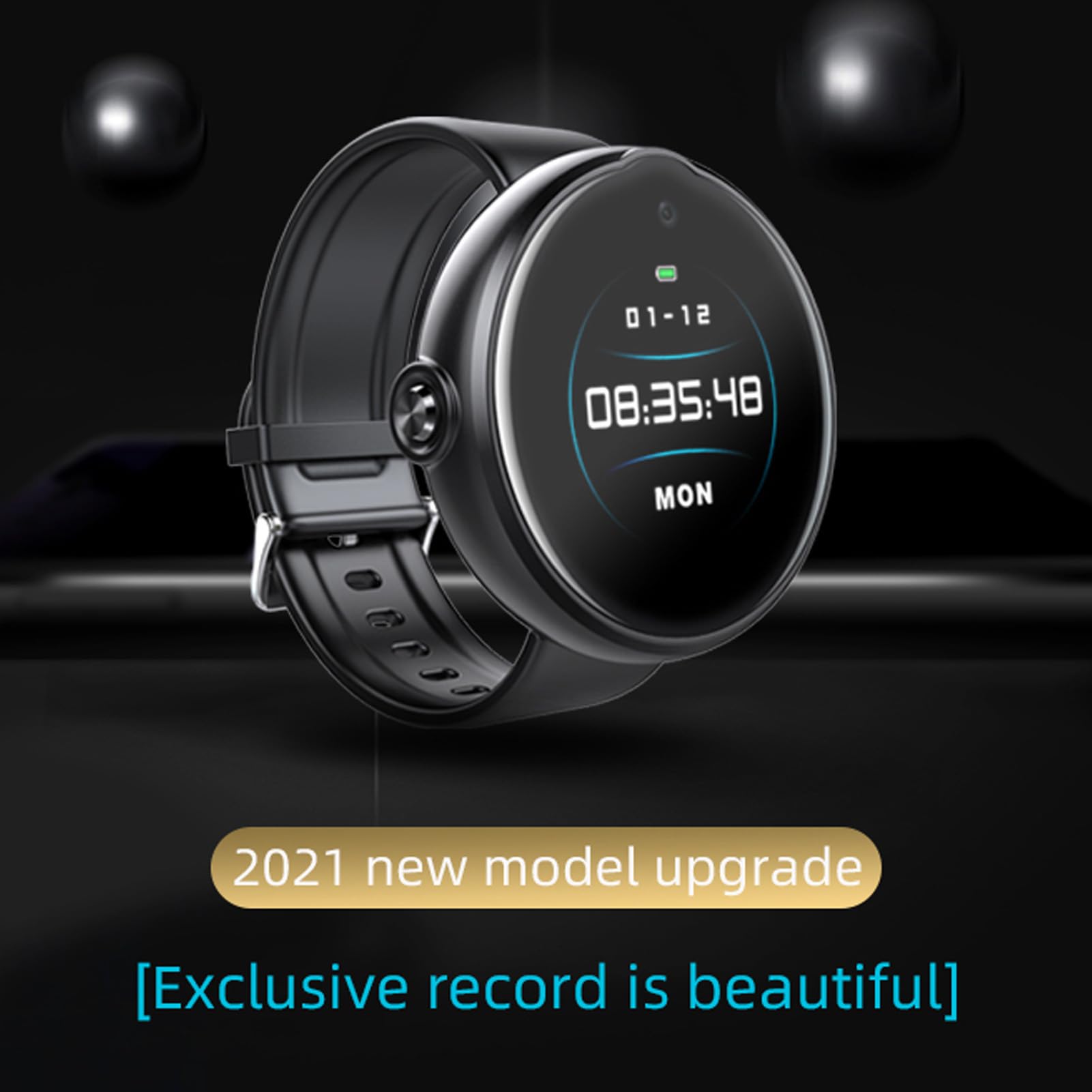 Reloj con Grabadora de Voz, Reducción de Ruido HD, Pulsera con Grabadora Activada por Voz, Cifrado de Archivos Inteligente AI para Reuniones en el Hogar (32g)