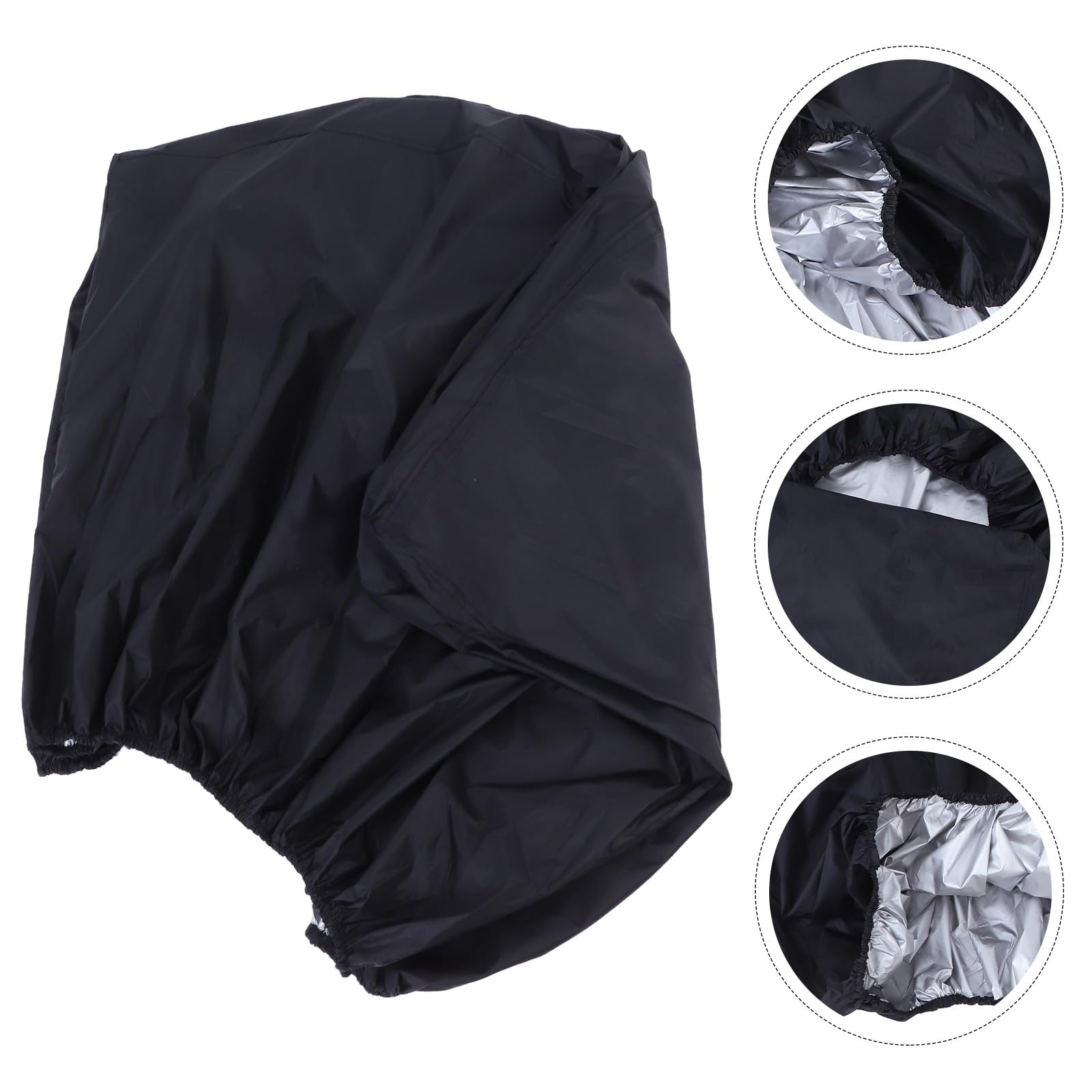 Copertura per Tosaerba con Fascia Elastica in Oxford Nero