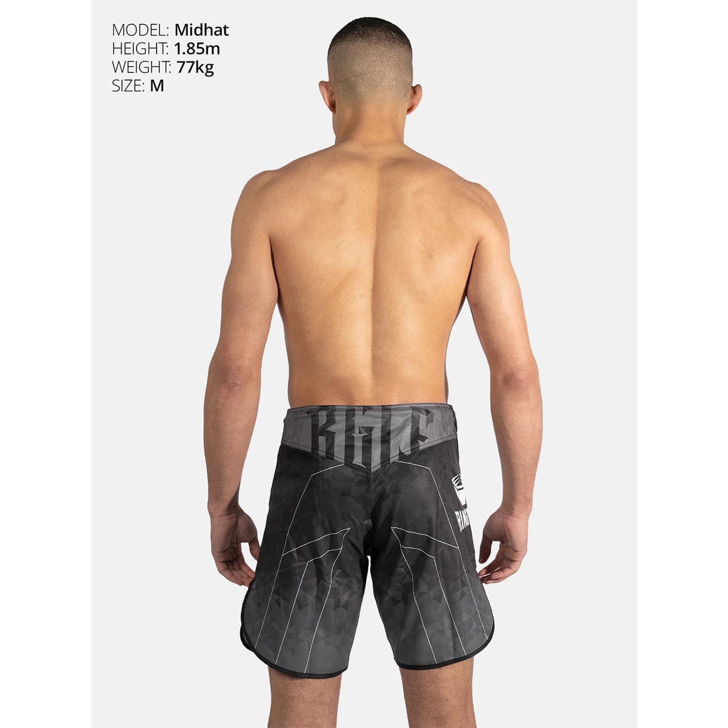 MMA Shorts, Transition, Schwarz-grau, Kickboxhose für Training & Wettkampf, Atmungsaktiv, Langlebig, Kampfsporthose für MMA, K1, Boxen