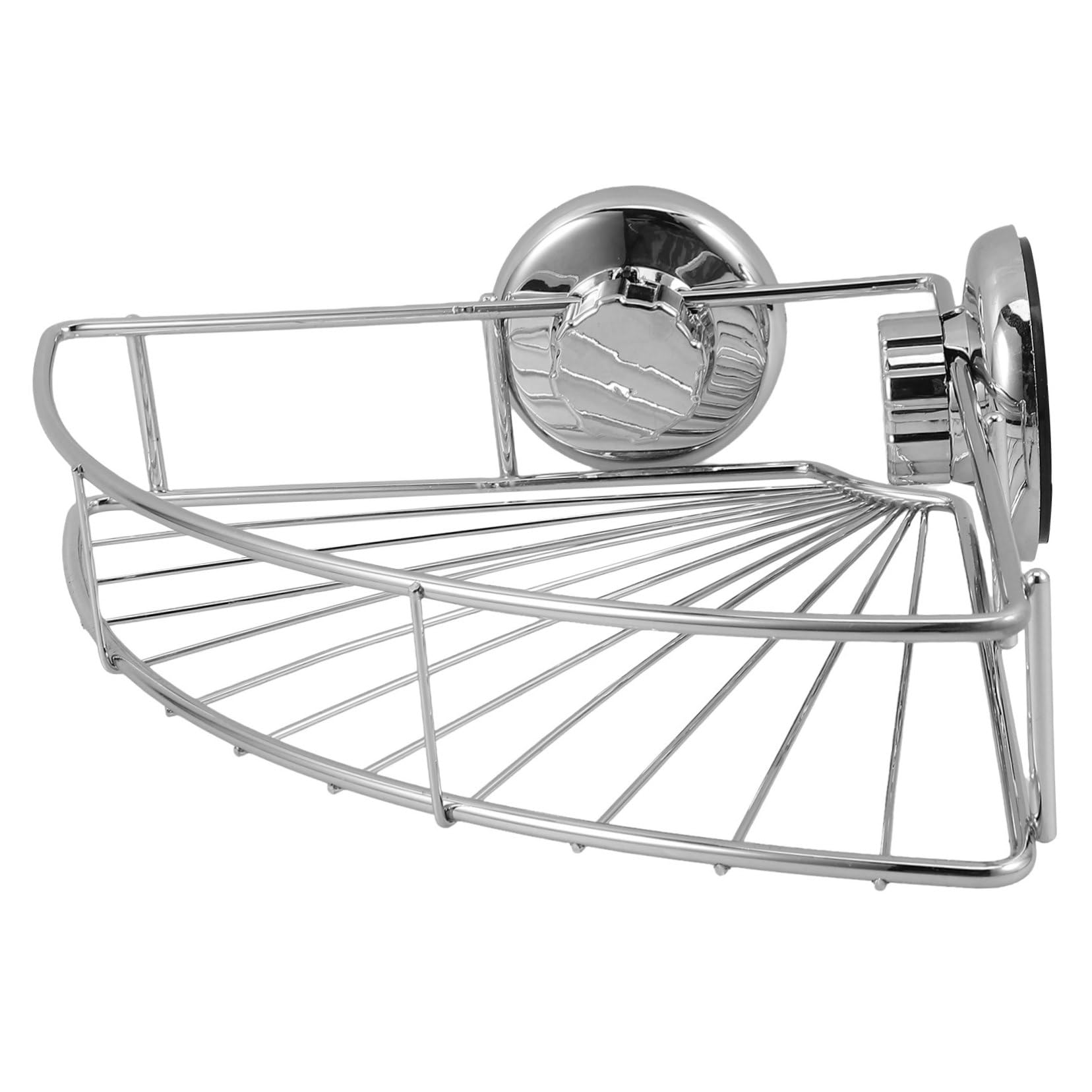 Garneck Acciaio Inox Mensola Design a Ventaglio Angolare, a Ventosa