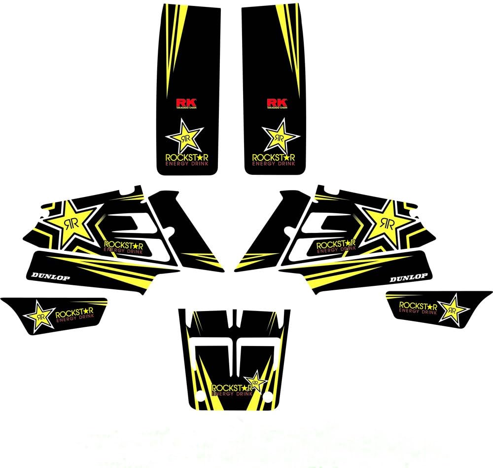 DST0005 banshee graphics Graphics Custom Decal Kit for Rockstar 3M DECALS STICKERS Graphics Kits for YAMAHA BANSHEE 350 ATV