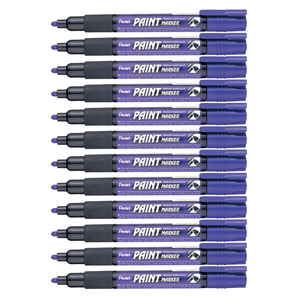 Pentel 4.0mm Bullet Point Cellulose Based Paint Permanent Vivid Colours Paint Marker - Violet