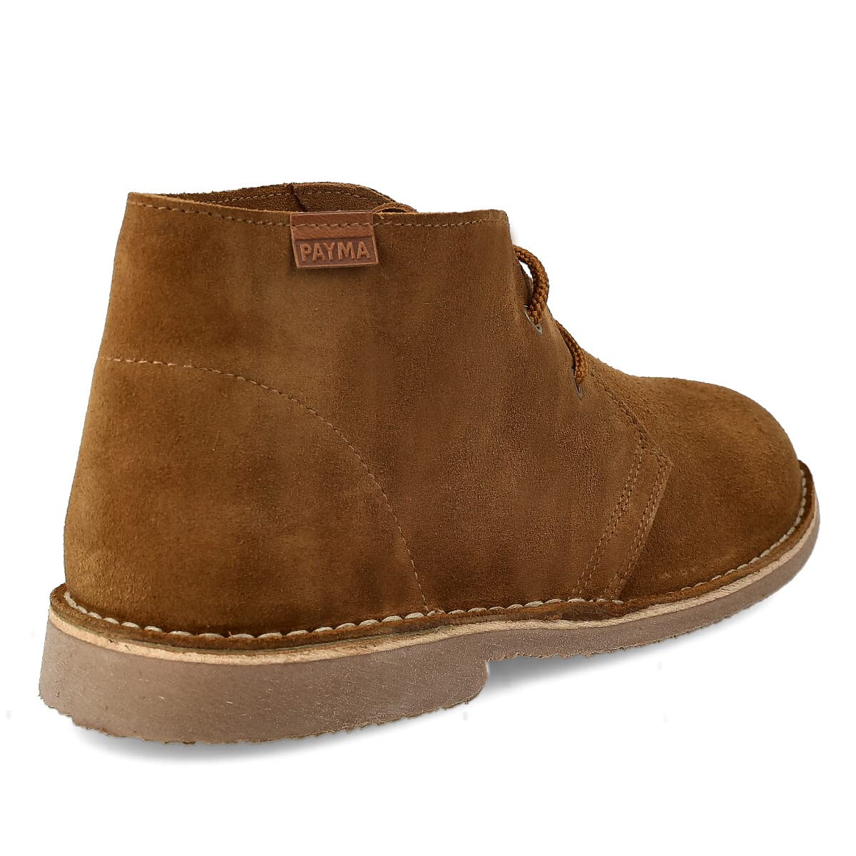Bottes Safari Desert en Cuir pour Hommes et Femmes. Fabriqué en Espagne. Bottines Chaussure Chukka Sport. Fermeture en Dentelle. Semelle en Caoutchouc