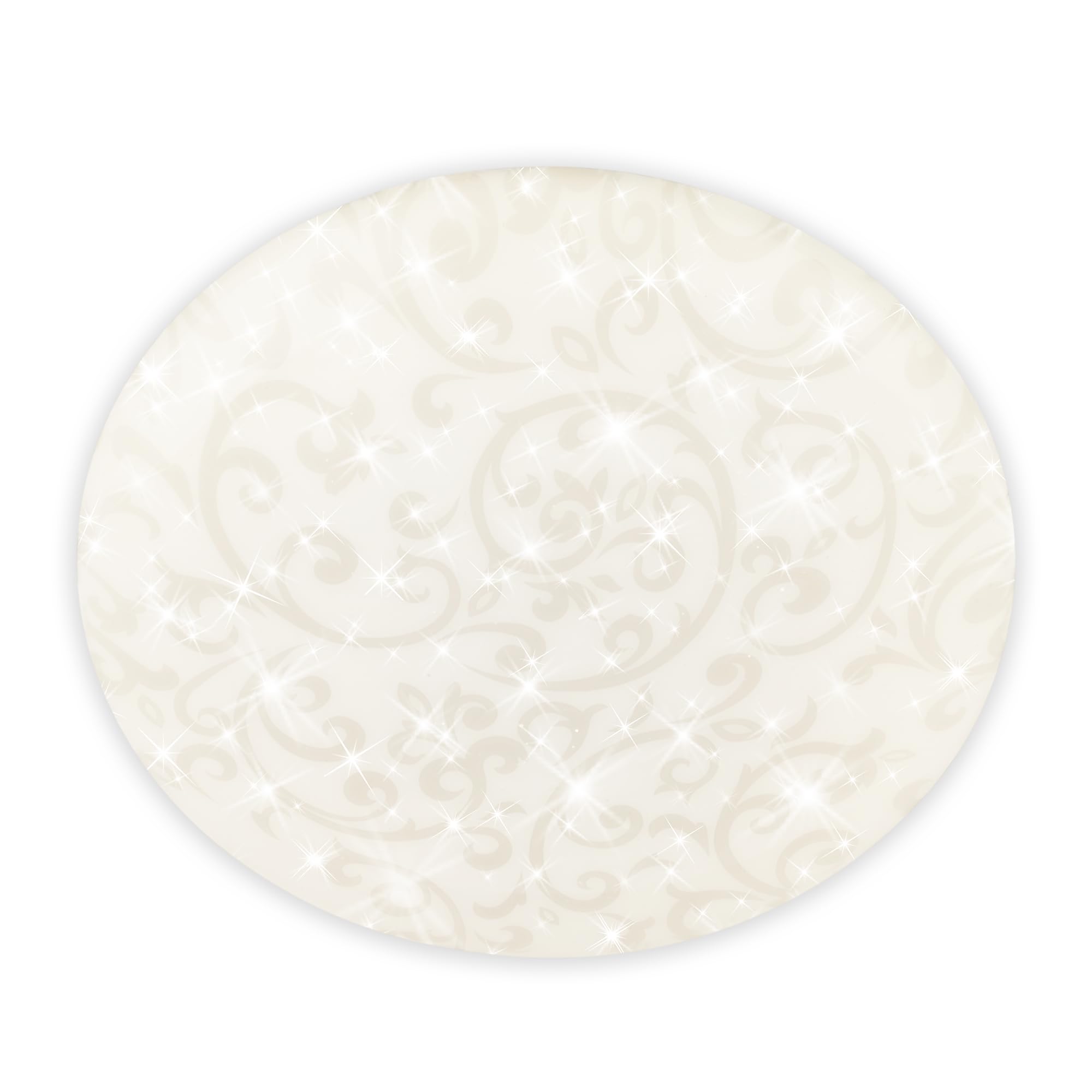 BRILONER - LED Ceiling Light with Starry Sky, Neutral White, Floral Pattern, LED Light, Ceiling Lights for Living Room, Bedroom, Lounge, 27.8x6.5 cm, White