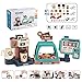 Kaffeemaschine Spielset, Coffee Shop Kinder Kaffeemaschine Set mit Wasserdurchlauffunktion und Touchdisplay, Donut Dessert Kuchen Spielküchenset for 3-8 Jahre alt Jungen Mädchen