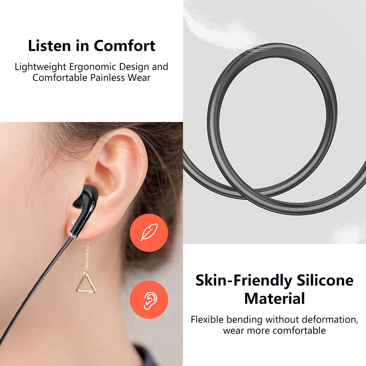Opaska na szyję Bluetooth słuchawki douszne bezprzewodowe sportowe do noszenia zestaw słuchawkowy o długości 180 godzin, redukcja szumów, słuchawki stereo, IPX7, wodoodporne wkładki douszne, do biegania, fitnessu, treningu, czarne