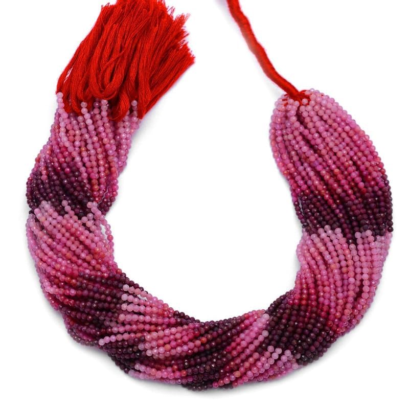 Rubis de Birmanie AAA+ perles facettées 2mm pour création de bijoux