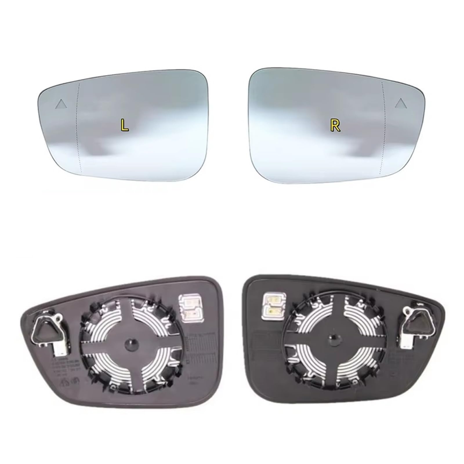 Cristal Espejo Retrovisor Exterior para 345678