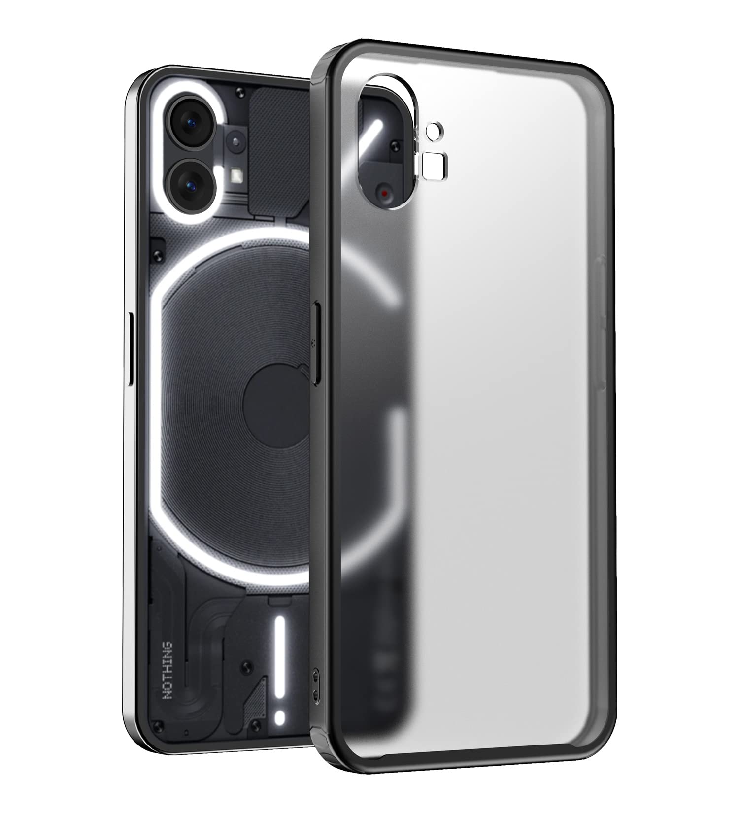 Golden Sand for Nothing Phone 1 Cover - Rugged Frosted Semi Transparent PC Shock Proof Slim Back Case for Nothing Phone 1, Black (B0BFNKX6XL) Amazon Price History, Amazon Price Tracker