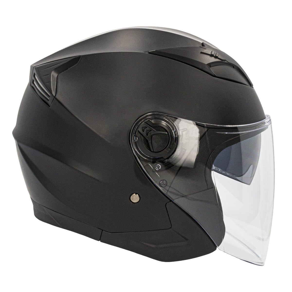 Curve Casco Jet para Moto, Mercury, Material Resina ABS termoplástica, Sistema de ventilación, Visor Solar Ahumado, Cierre micrométrico, Adultos, Hombre y Mujer, ECE 22.06