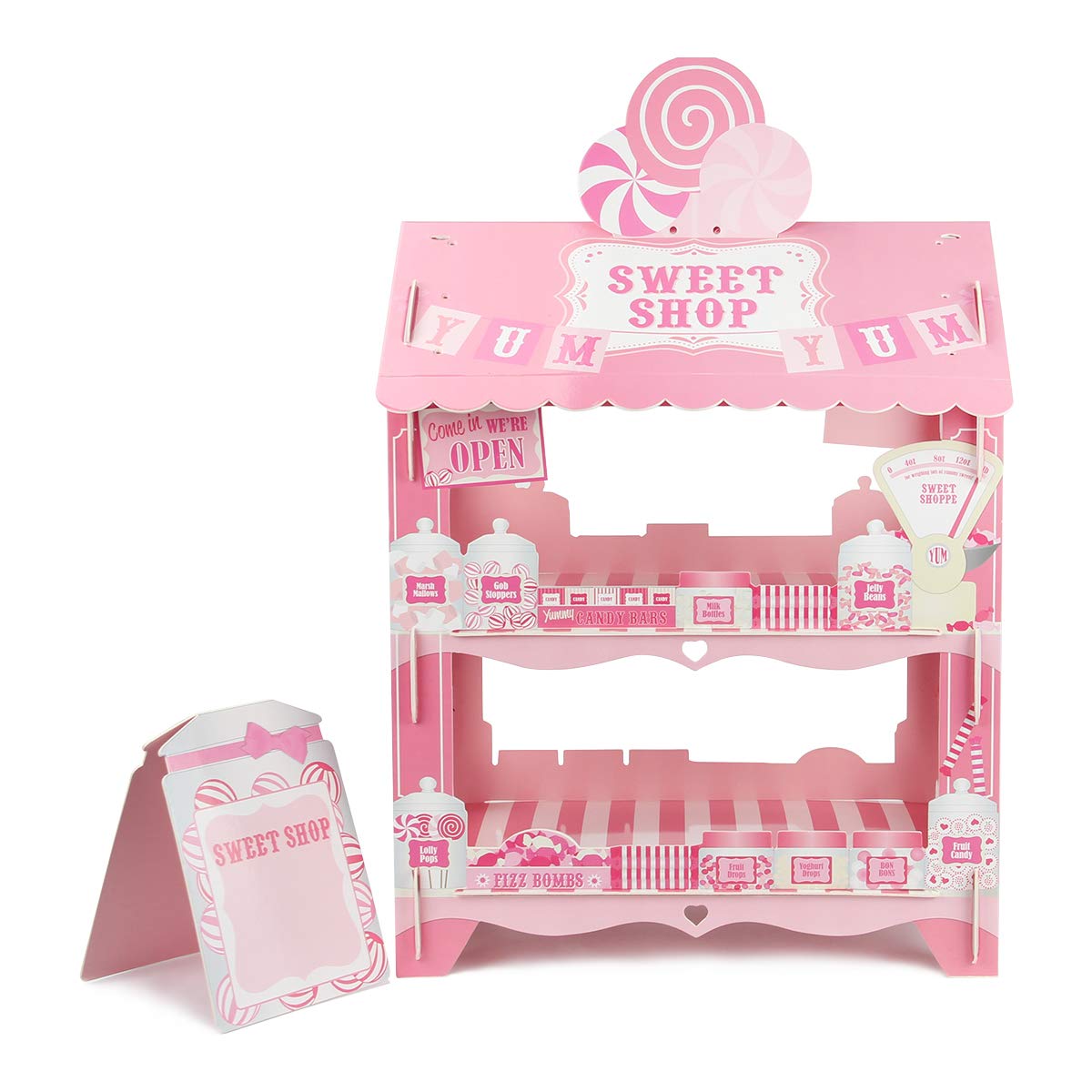 Mochiglory 3 Tier Cupcake Stand Ice Cream Street Van Cake Stand Holder for Theme Party Decoration