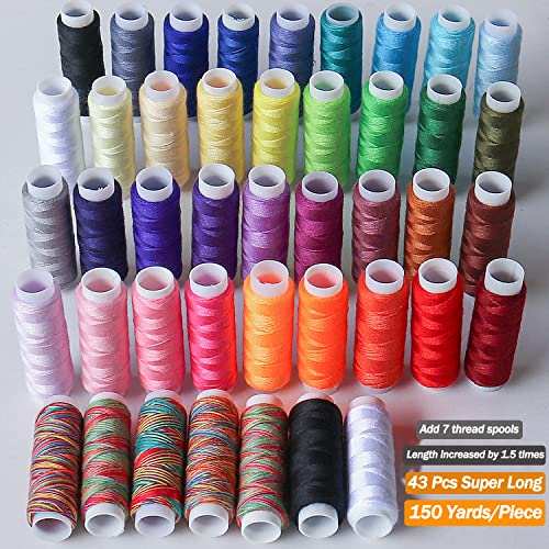 Sewing Kit, 338 Pcs Large Sewing Kit Basic Premium Sewing Supplies, 43 Xl Thread Spools, Complete Needle And Thread Kit For Traveller, Adults, Kids, Beginner, Emergency Repairs, Diy And Home #TOP1