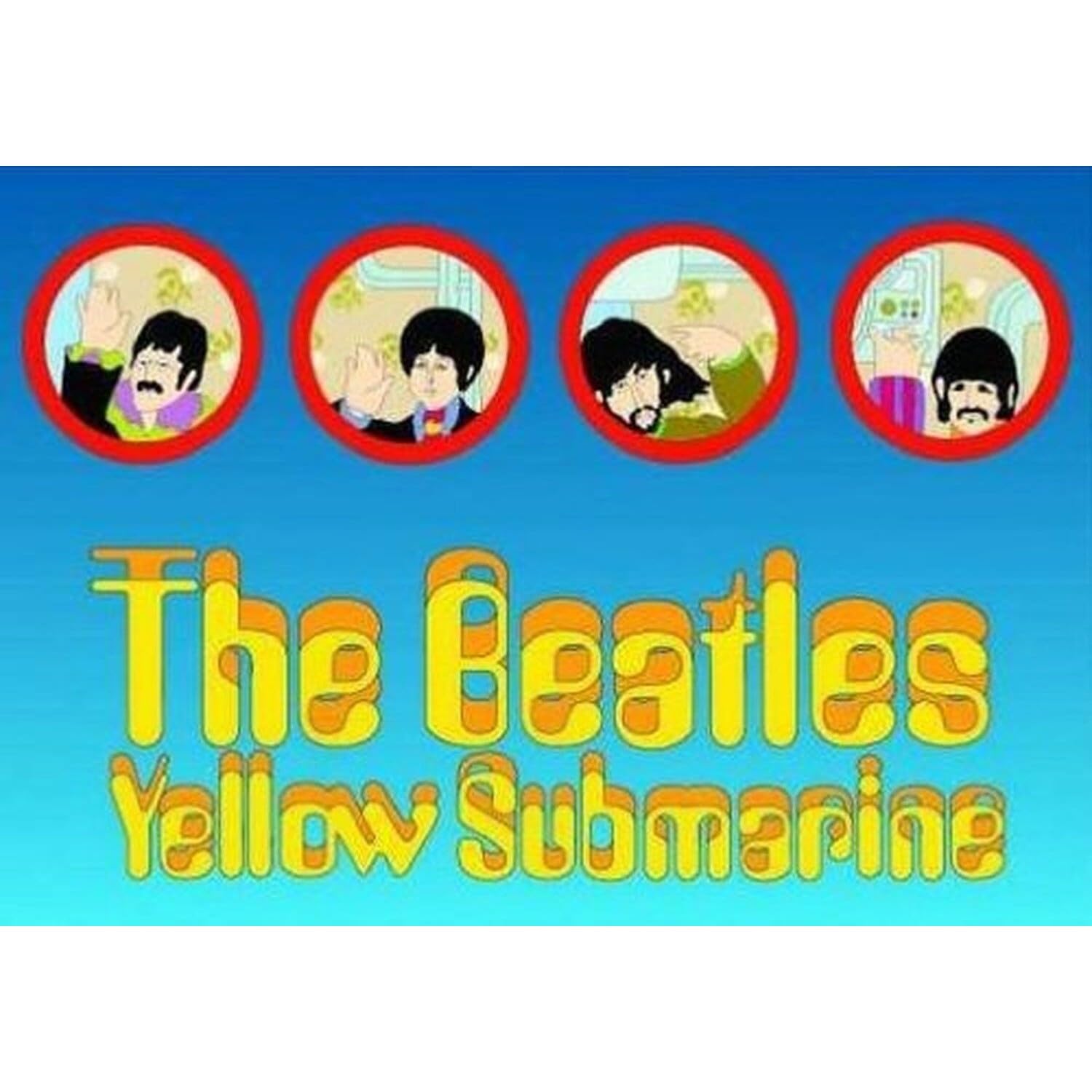The Beatles Yellow Portholes Postcard 100% Geuine Official Merchandise